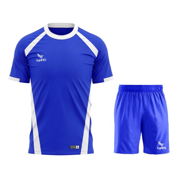 Bộ quần áo t shirt bóng đá cho trẻ em, xanh tại minh hải sport (1)