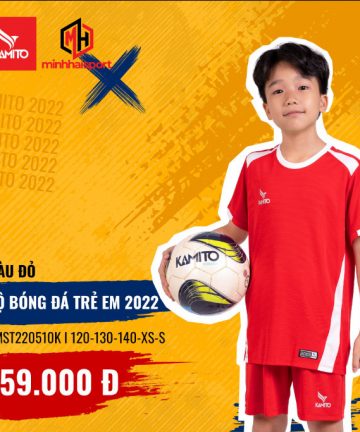 Bộ bóng đá trẻ em Kamito 2022 đỏ